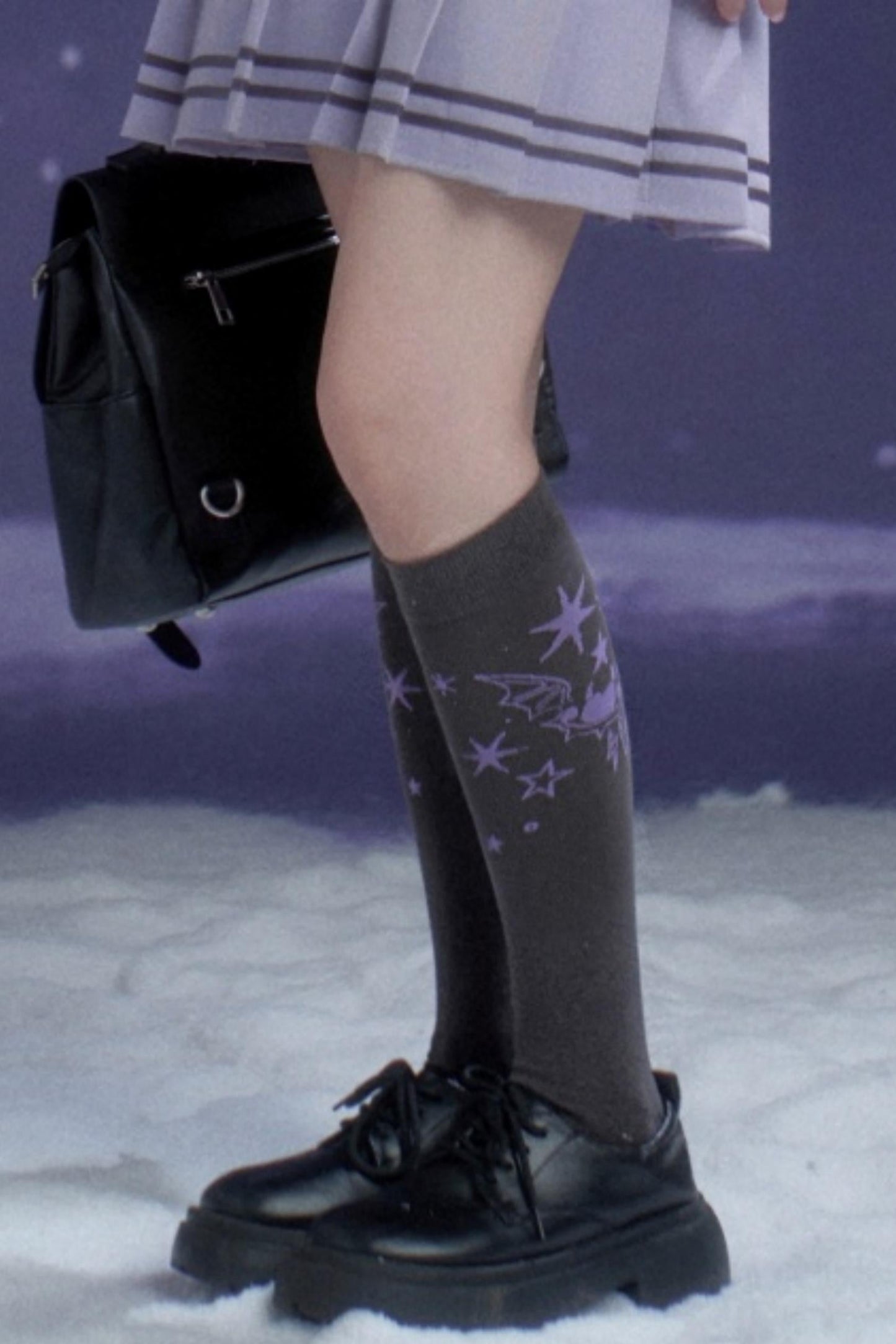 Sweet Cool Graffiti Calf Socks