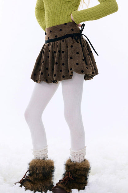 レトロポルカドットスカート