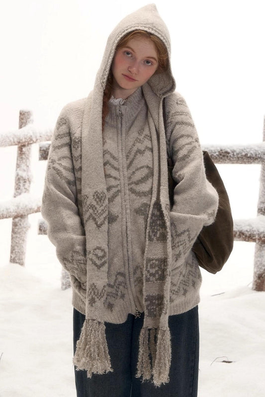 Retro Mode Design Scarf Hat