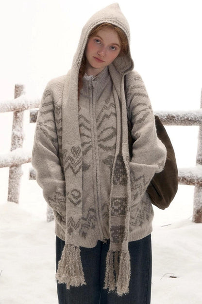 Retro Mode Design Scarf Hat