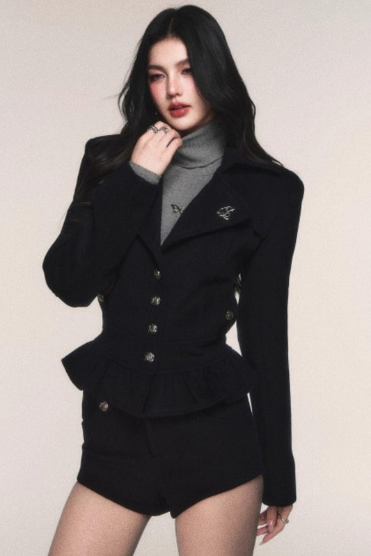 レトロモードジャケット+ショートパンツ