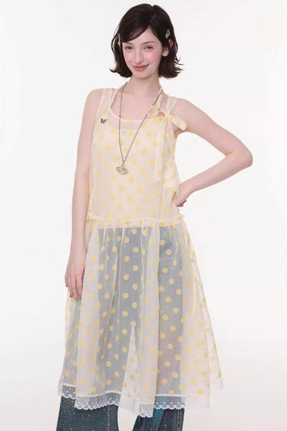 Abito in maglia a pois dolce