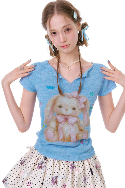Sweet Rabbit Knit Top