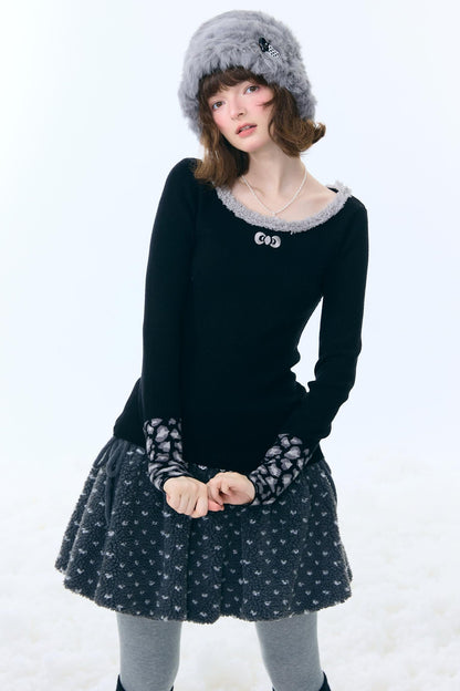 Leopard Print Knit Sweater