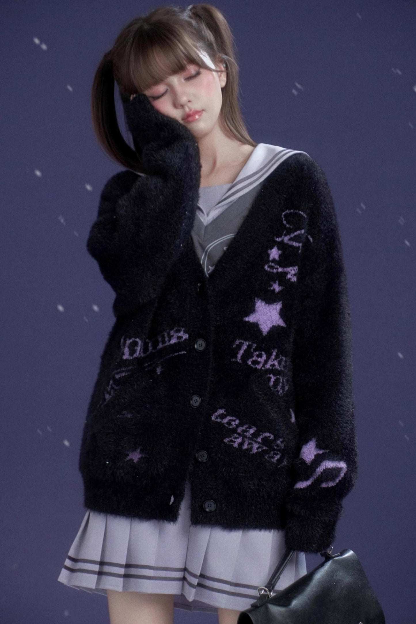 Heart Beat Graffiti Cardigan