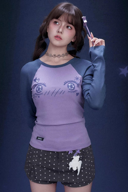 Manga Eye Raglan Blouse