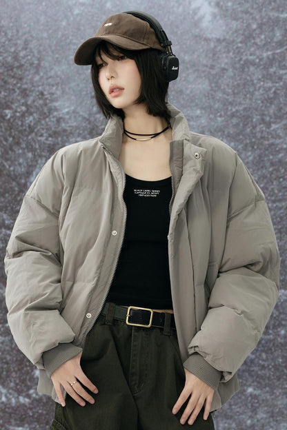 Stand collar padded jacket