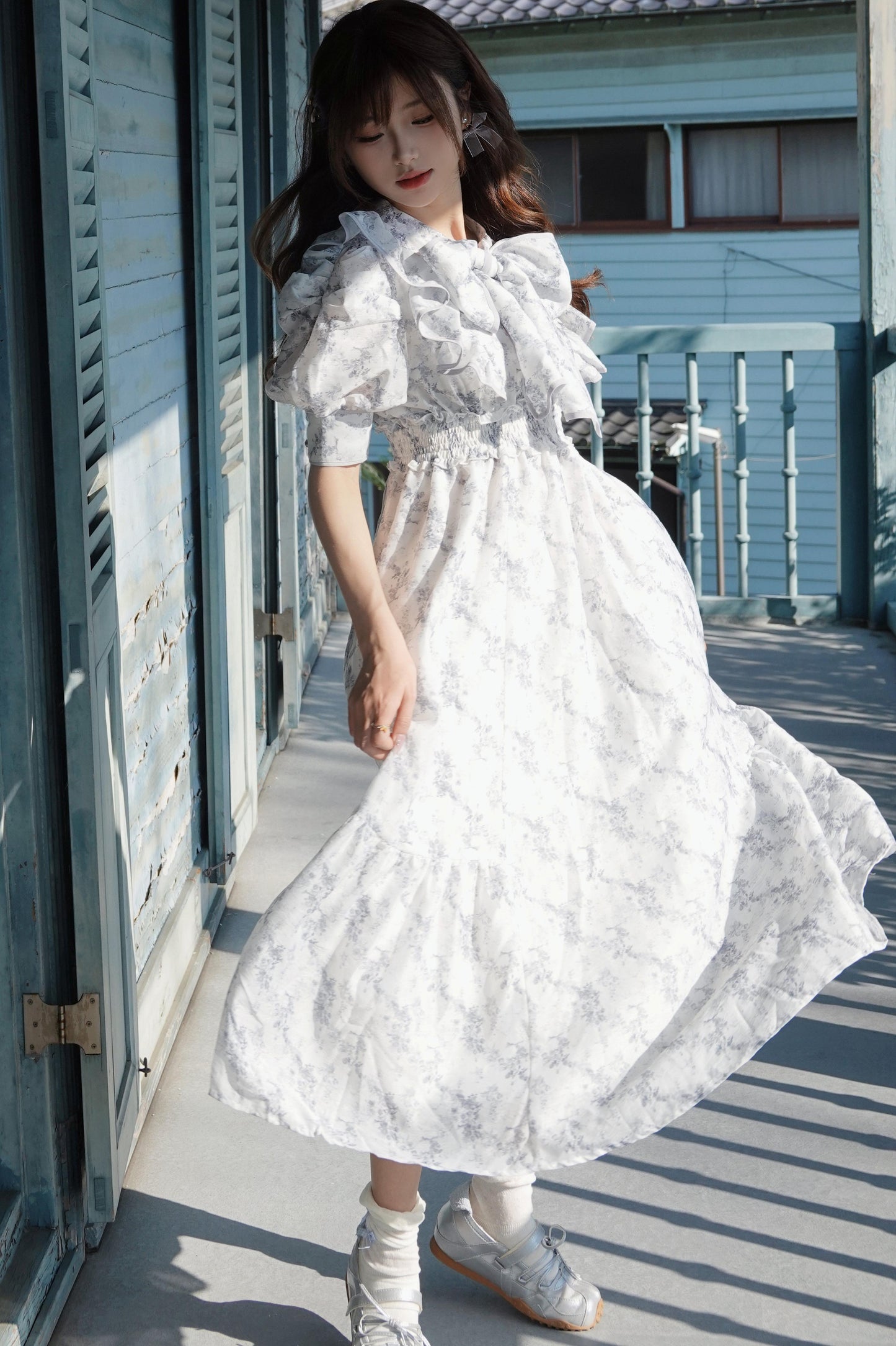 Floral Puff Sleeve Dress