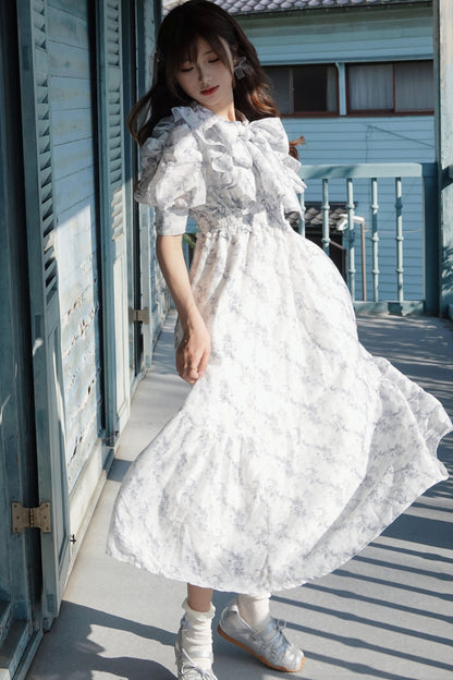 Floral Puff Sleeve Dress