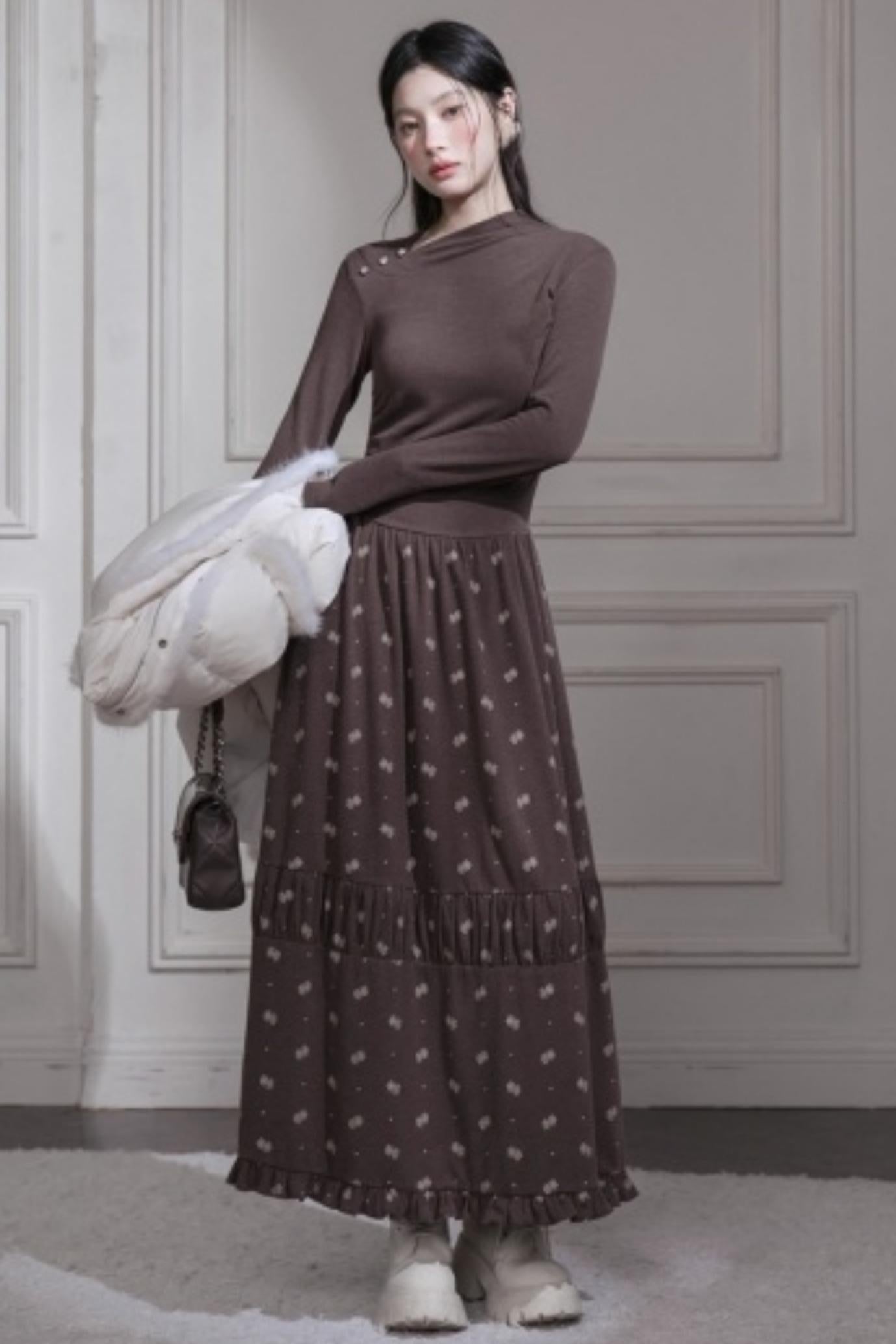 スノーフレークロングドレス