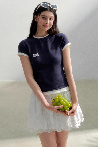 Camiseta ajustada de algodón Oxygen