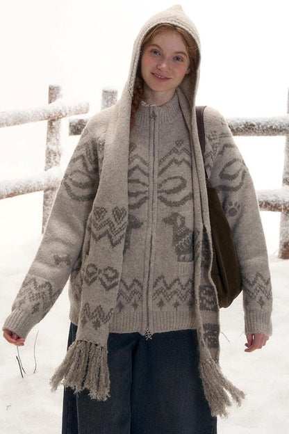 Retro Mode Design Scarf Hat