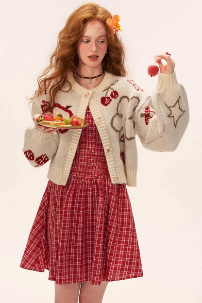 Pony Design Zip Sweater