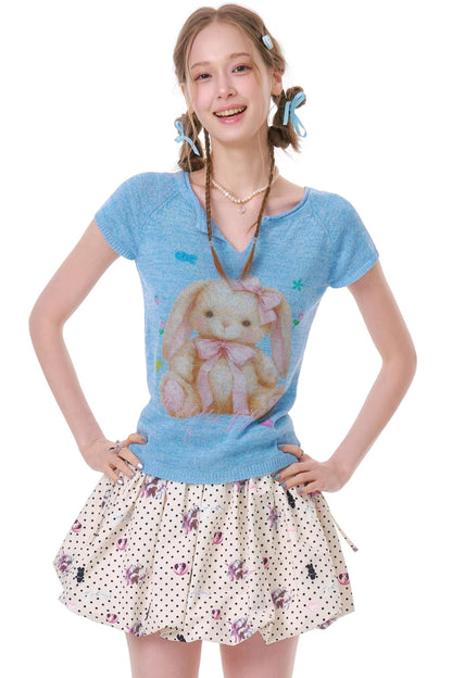 Sweet Rabbit Knit Top