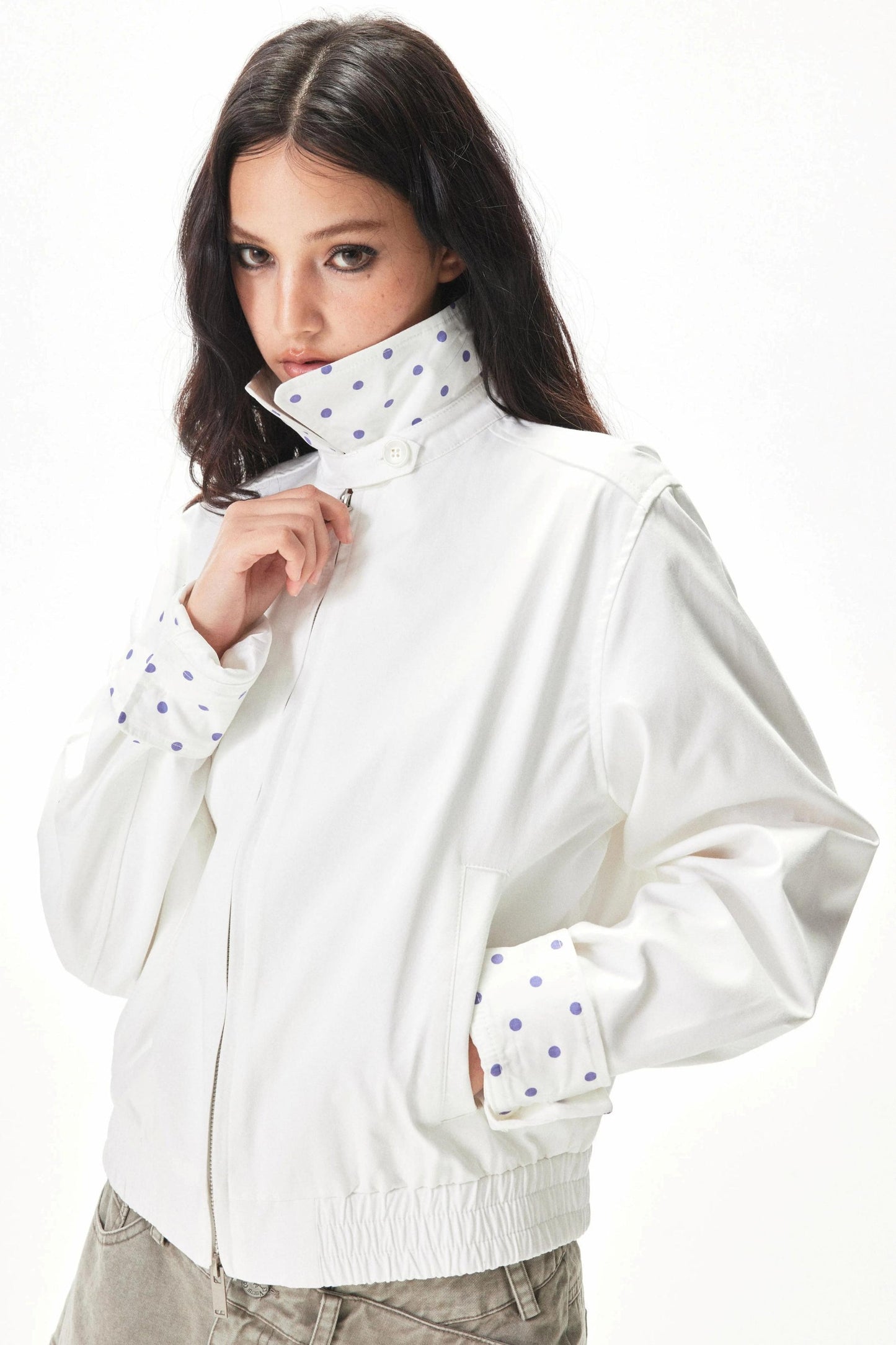 レトロポルカドットジャケット