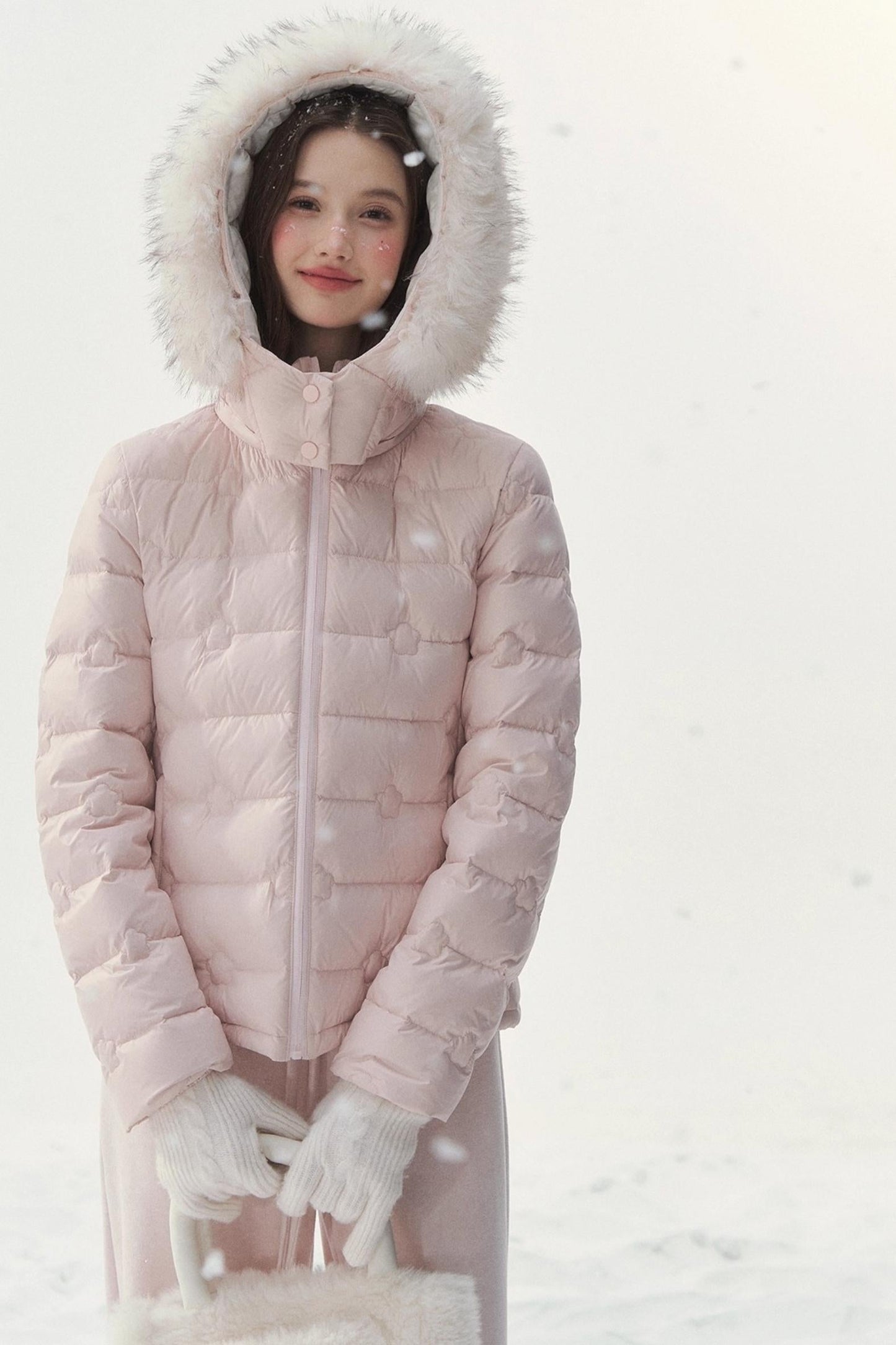 Quilted Sweet Hooded Down Jacket