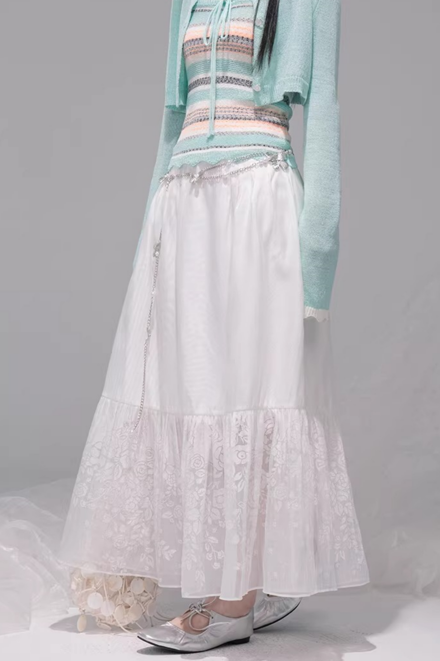 ガーデニアファーストミストフレアロングスカート