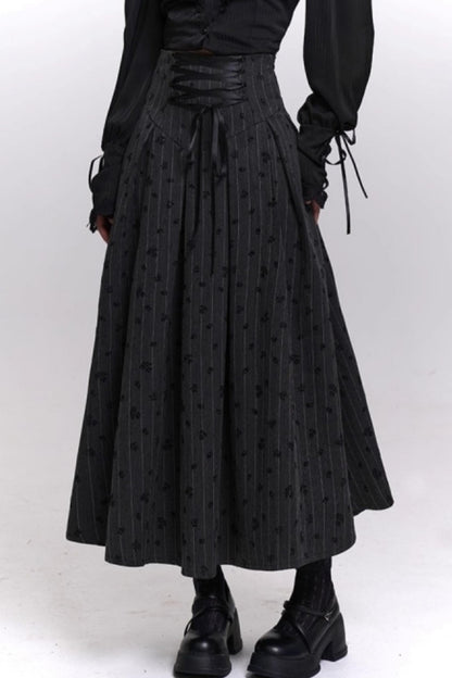 クラシックストライプパターンエーラインスカート