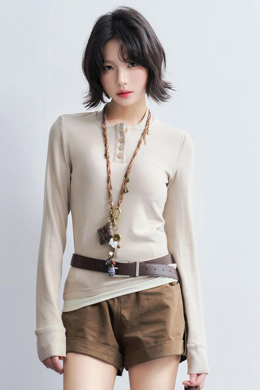 Soft long sleeve tops