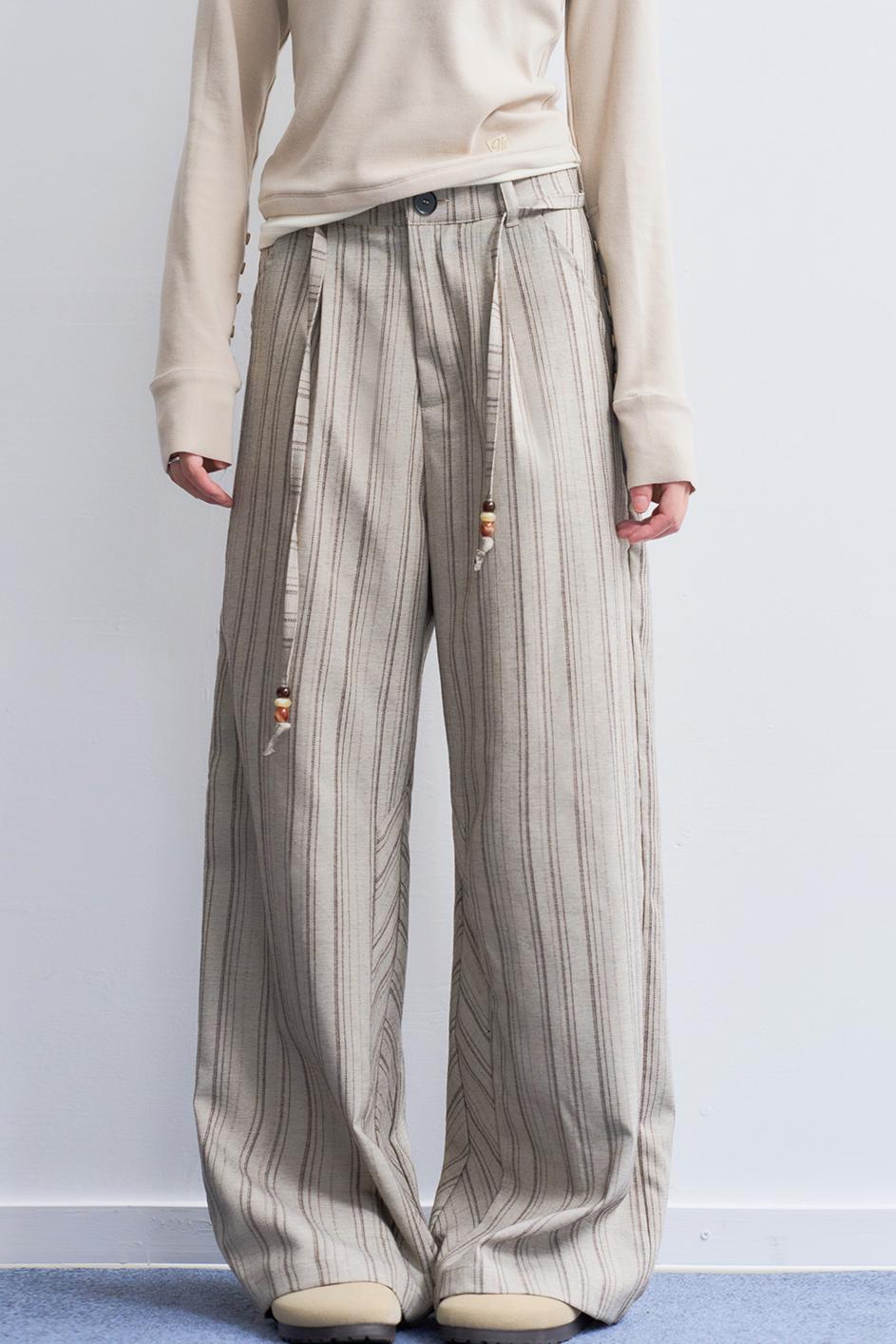 Retro Stripe Wide Pants