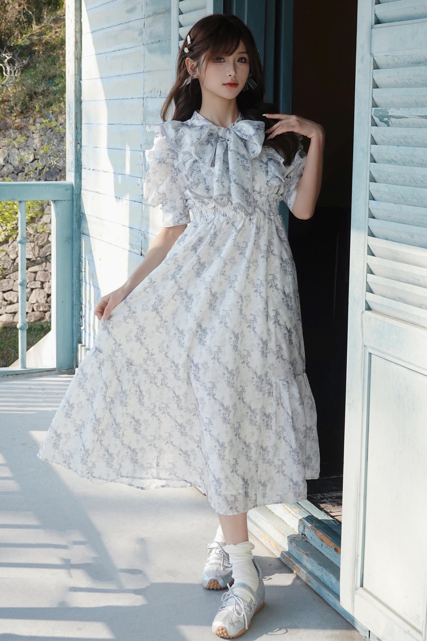 Floral Puff Sleeve Dress