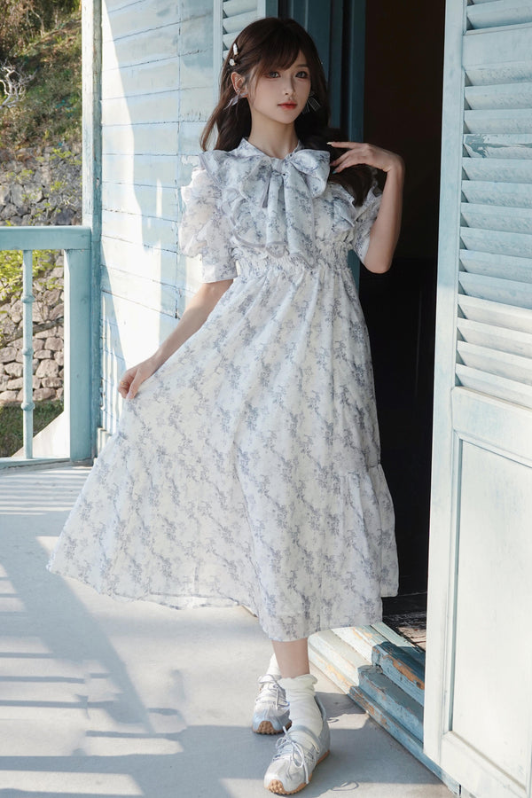 Floral Puff Sleeve Dress