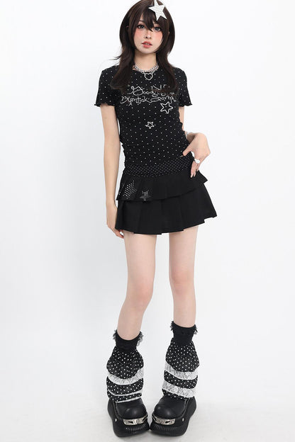 Y2K Star Line Fitted Top