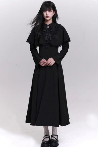 Gothic Black Long Dress