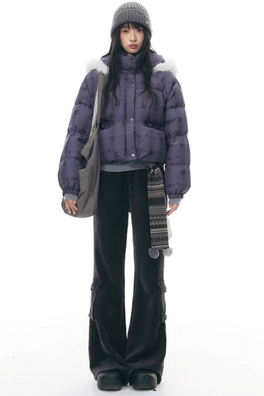 スリムカジュアルフレアパンツ