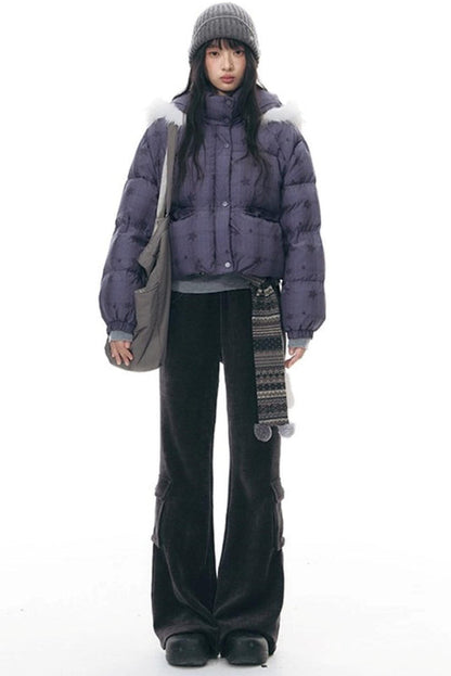 スリムカジュアルフレアパンツ