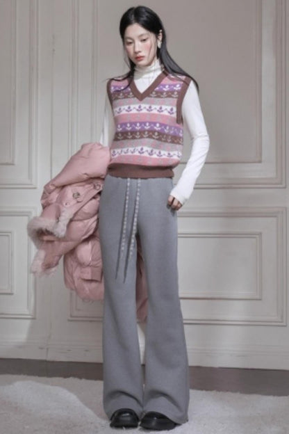 ベルベットスウェットフレアパンツ