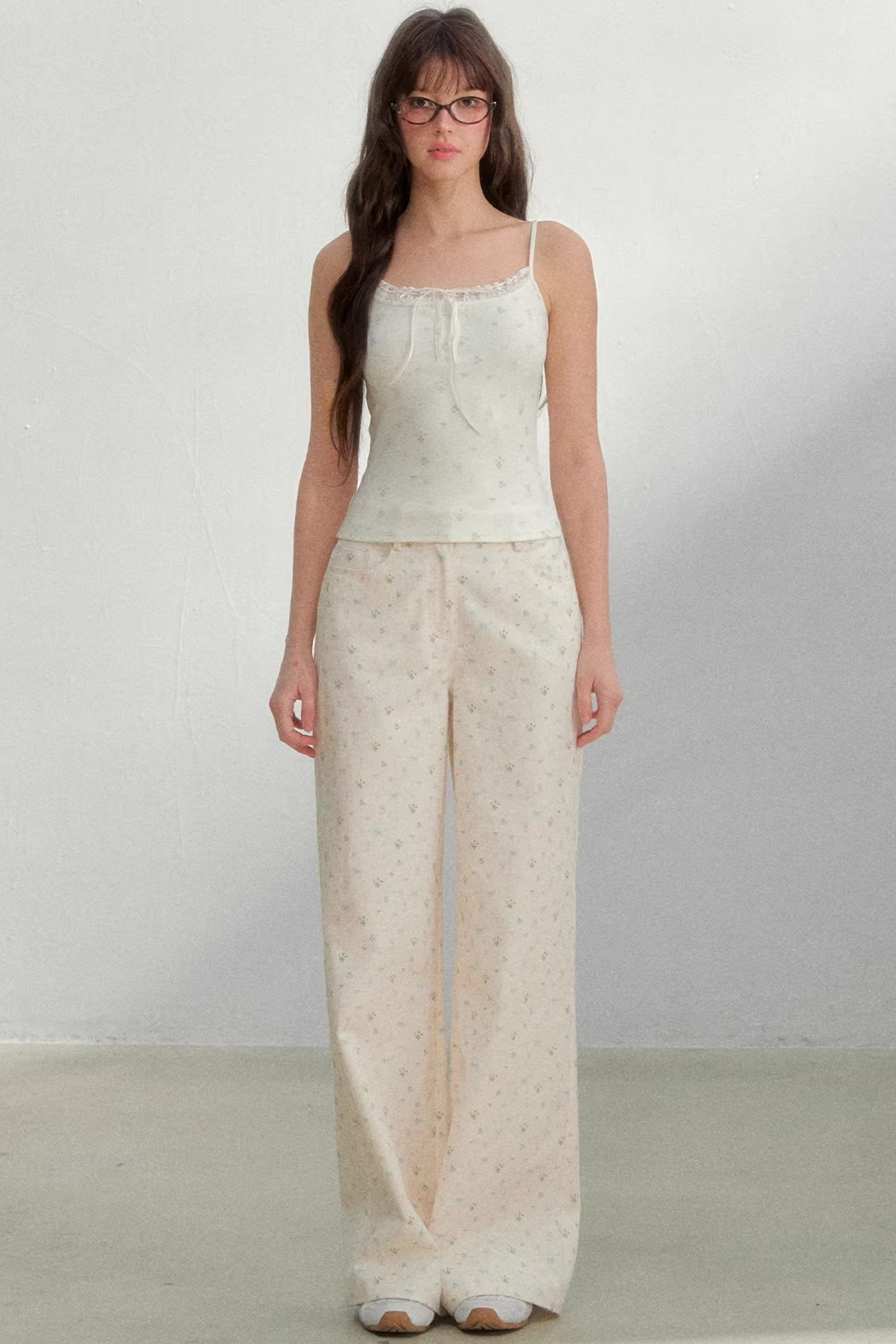 Floral Lace Cotton Camisole