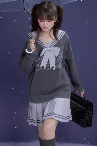 sweet ray purple sailor dress