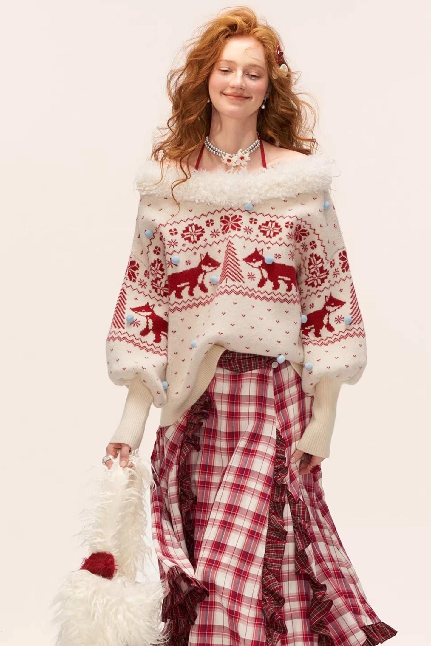 Fair Isle Crew Neck Sweater