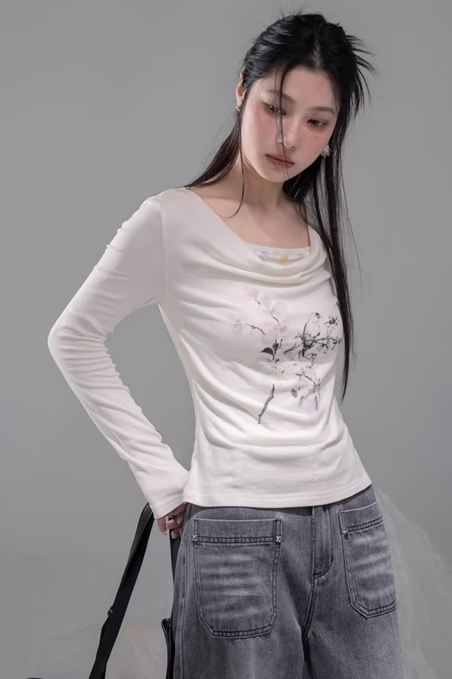 シアースリムトップス+キャミソール