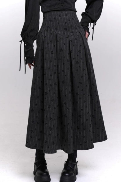 クラシックストライプパターンエーラインスカート