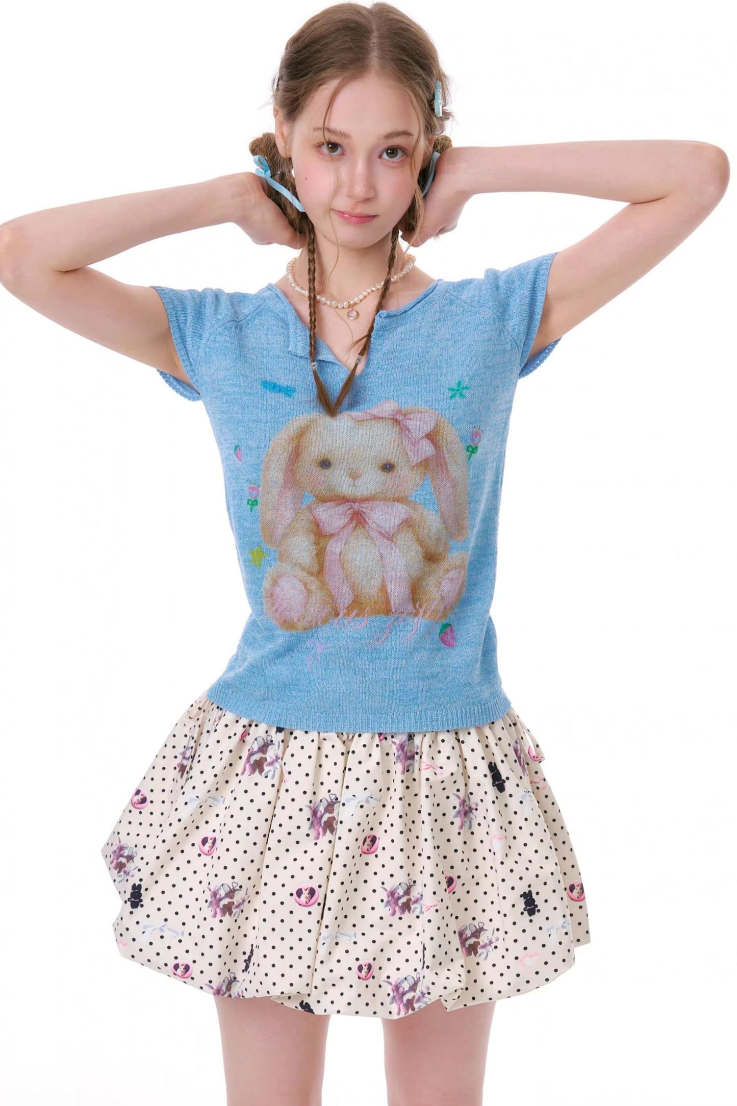 Sweet Rabbit Knit Top