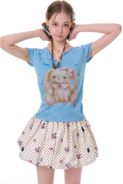 Sweet Rabbit Knit Top
