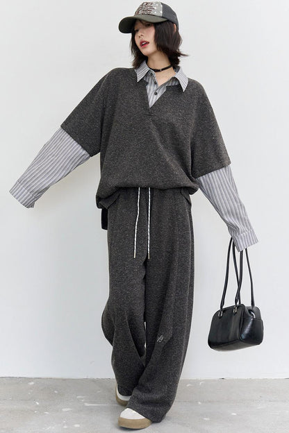 ルーズモードカジュアルロングパンツ