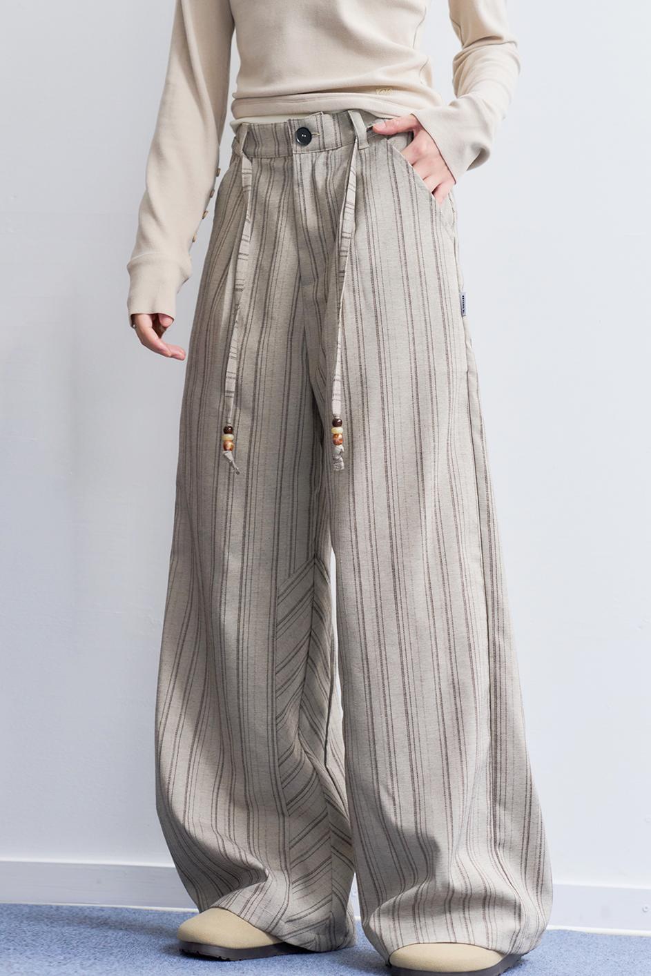 Retro Stripe Wide Pants