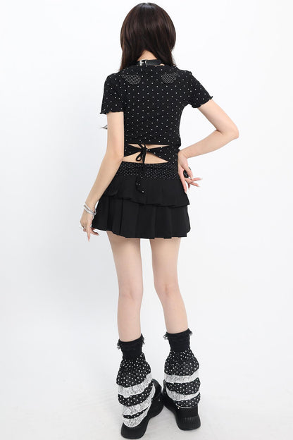 Y2K Star Line Fitted Top