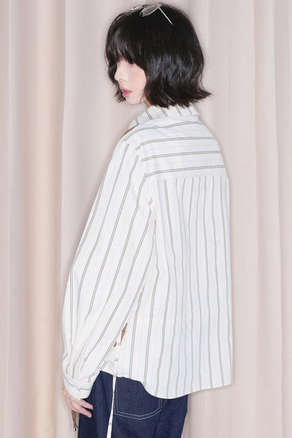 Fake Two-Piece Printed Blouse