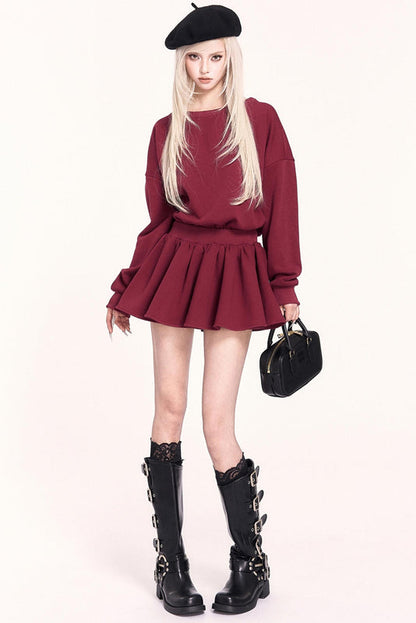 Fleece Waist Cinched Dress