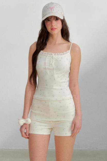 Floral Lace Cotton Camisole
