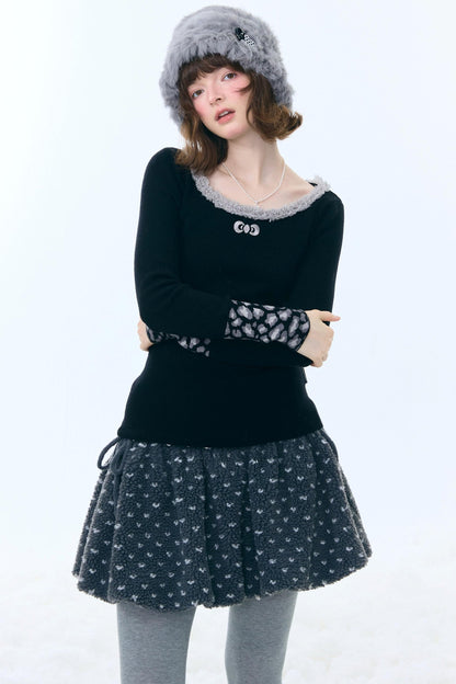 Leopard Print Knit Sweater