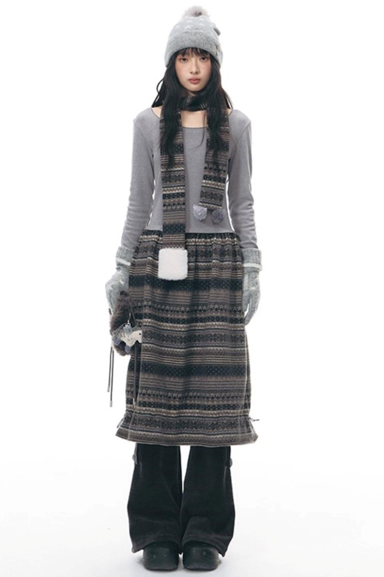 Island Slim Dress + Scarf