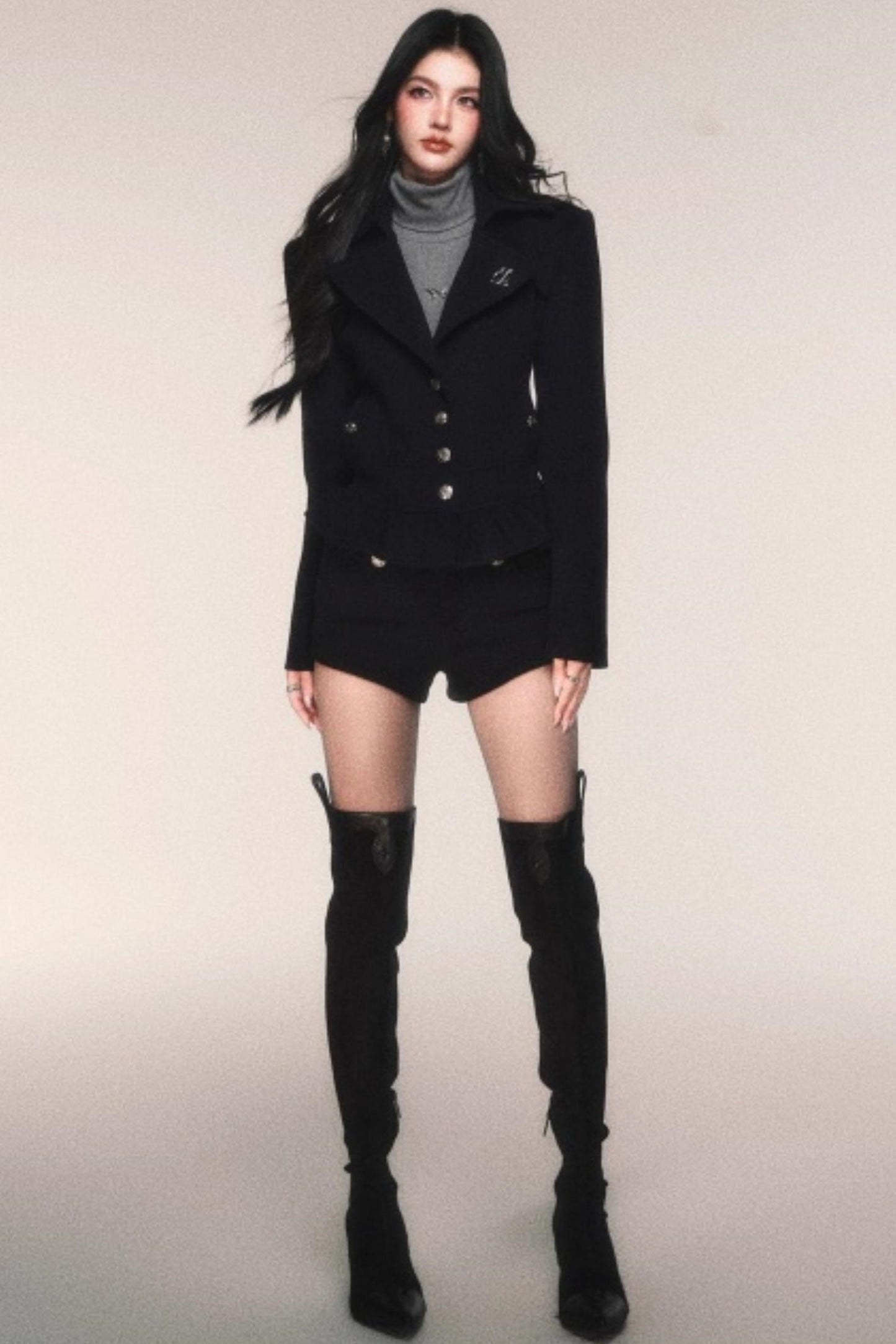 レトロモードジャケット+ショートパンツ