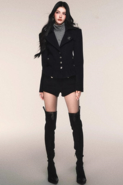 レトロモードジャケット+ショートパンツ