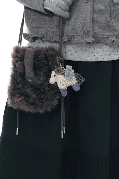 Fur Mini Crossbody Shoulder Bag