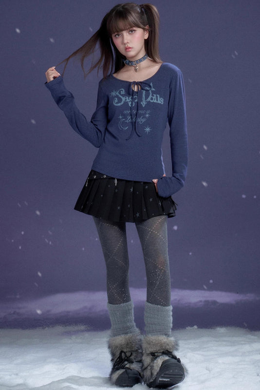 インディゴポエムウィンターセーター